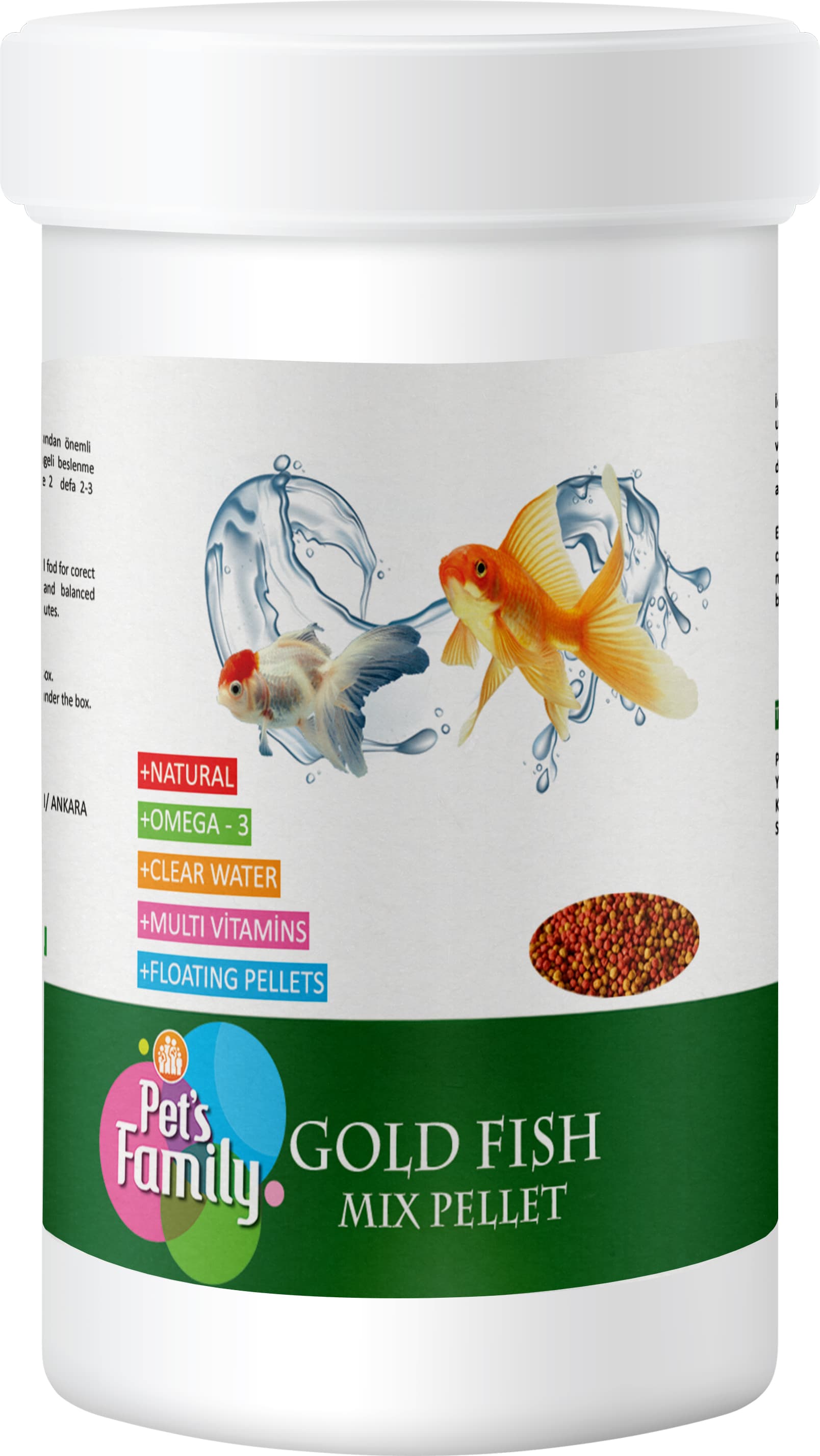 Pets Family Gold Fısh Mıx Pellet 100ml/40g