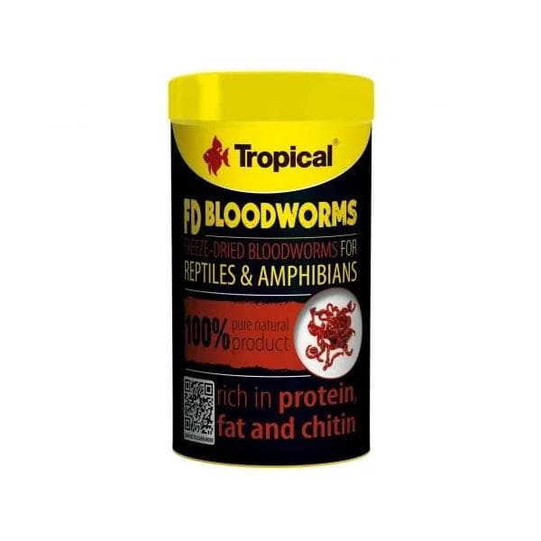 Tropical FD Blood Worms 250ml/17Gr ( Kurutulmuş Kan Kurdu )