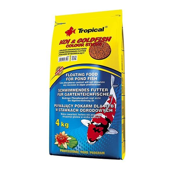 Tropical Koi&Goldfish Colour Sticks 4Kg ( Havuz Balığı Yemi )