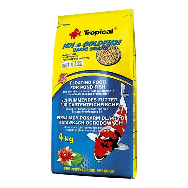 Tropical Koi&Goldfish Basic Sticks 50Lt/4Kg ( Havuz Balığı Yemi )