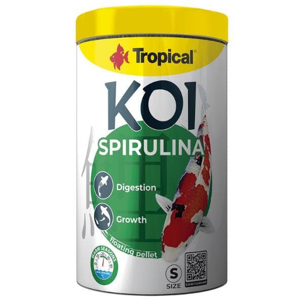 Tropical Koi Spirulina Pellet Size S 1000ml/320Gr
