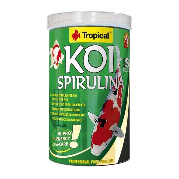Tropical Koi Spirulina Pellet Size M 1000ml/320Gr