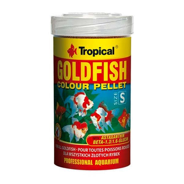 Tropical Goldfish Colour Pellet Size S 100ml/45Gr