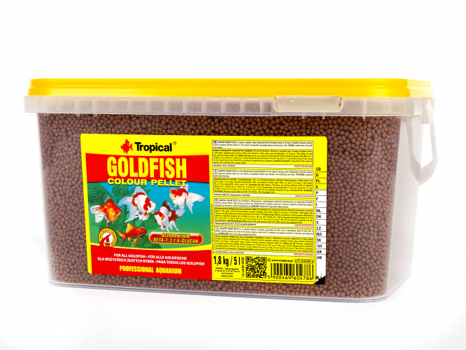 Tropical Goldfish Colour Pellet Size S 5Lt/2,25Kg