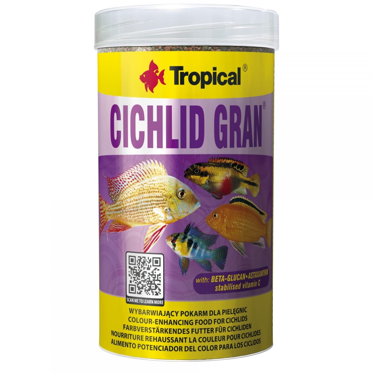 Tropical Cichlid Gran 100ml/55Gr