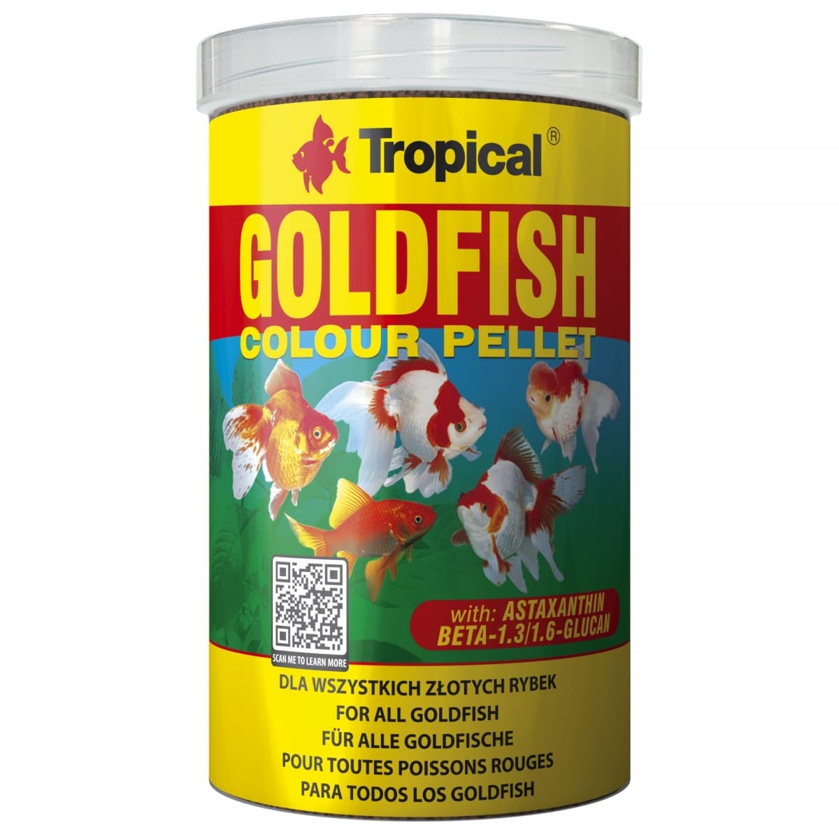 Tropical Goldfish Colour Pellet 1000ml/360Gr