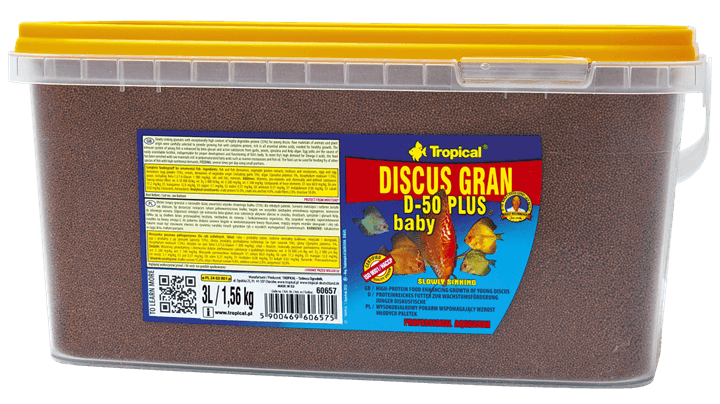 Tropical Discus Gran D-50 Plus Baby 3Lt/1,56Kg