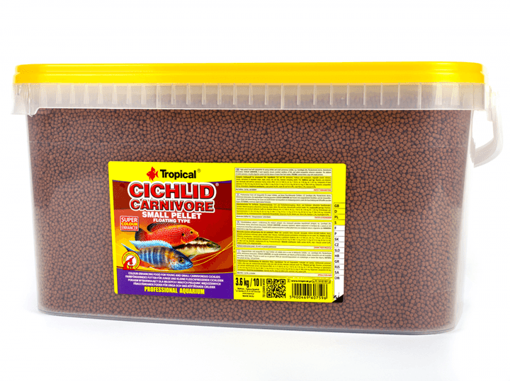 Tropical Cichlid Carnivore Small Pellet 10Lt/3,6Kg