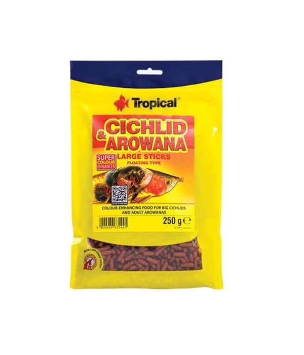 Tropical Cichlid&Arowana Large Sticks 250Gr