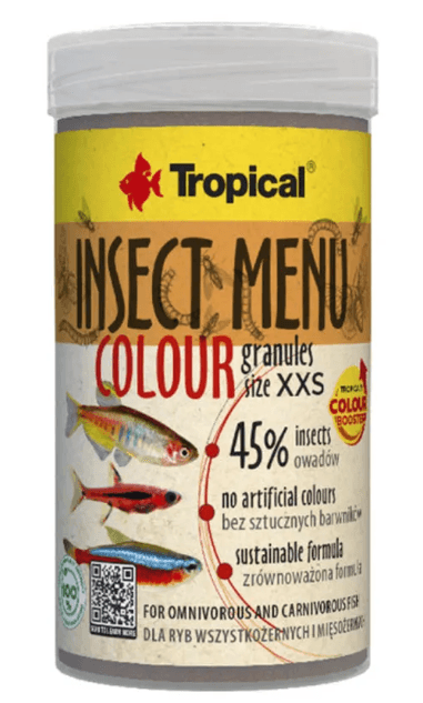 Tropical Insect Menu Colour Granules Size XXS 100ml/64Gr