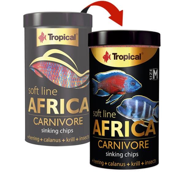 Tropical Soft Line Africa Carnivore Chips M Size 100ml/52Gr