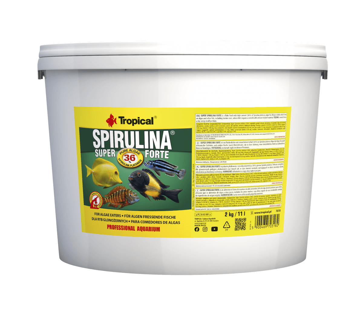 Tropical Super Spirulina Forte 11Lt/2Kg