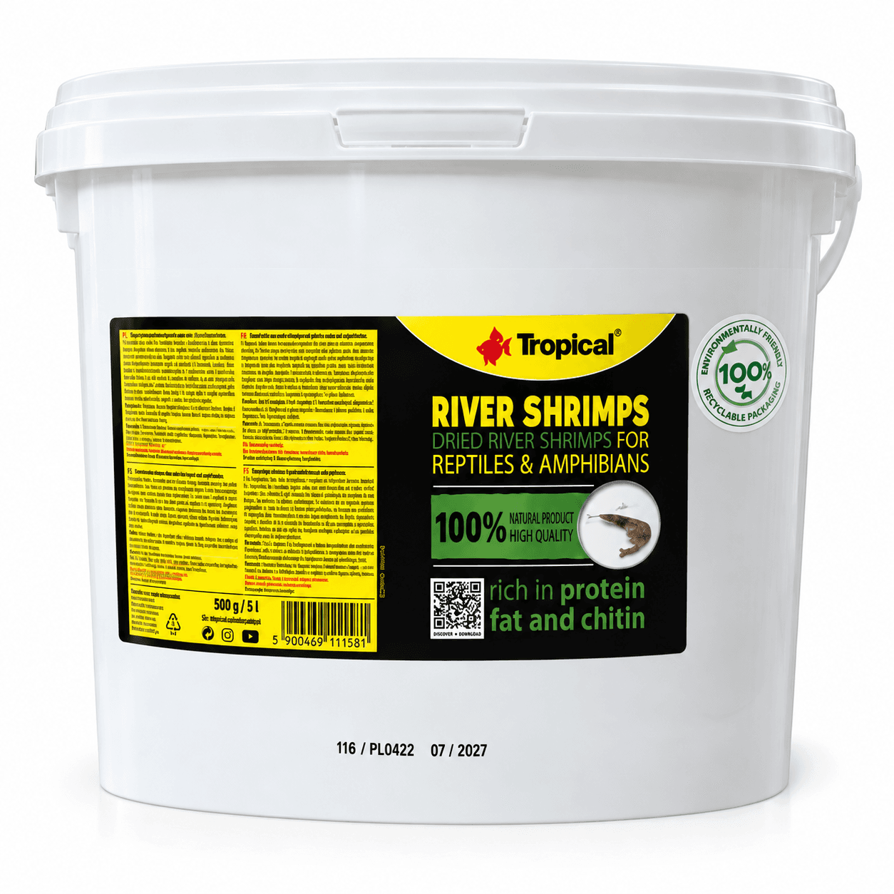 Tropical River Shrimps 11Lt/1600Gr