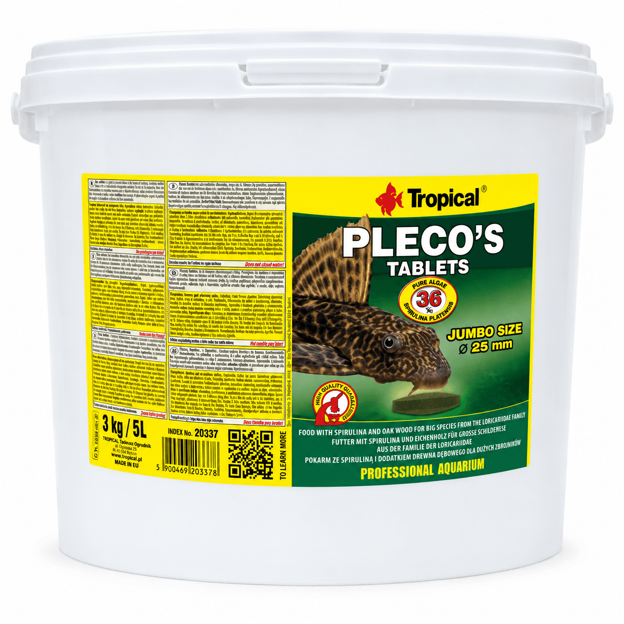 Tropical Plecos Tablets 5Lt/3Kg