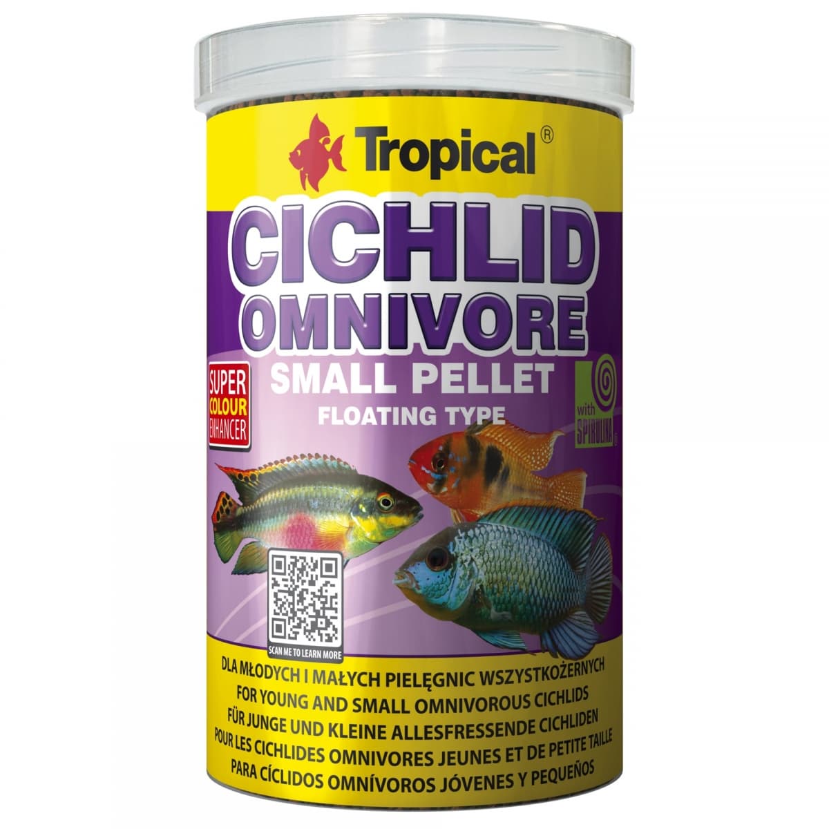 Tropical Cichlid Omnıvore Small Pellet 250ml/90Gr