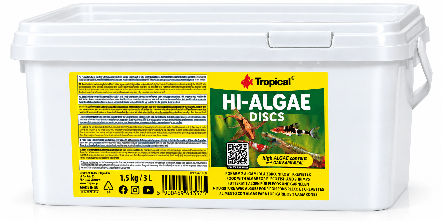 Tropical Hi Algae Discs 3L/1,5Kg