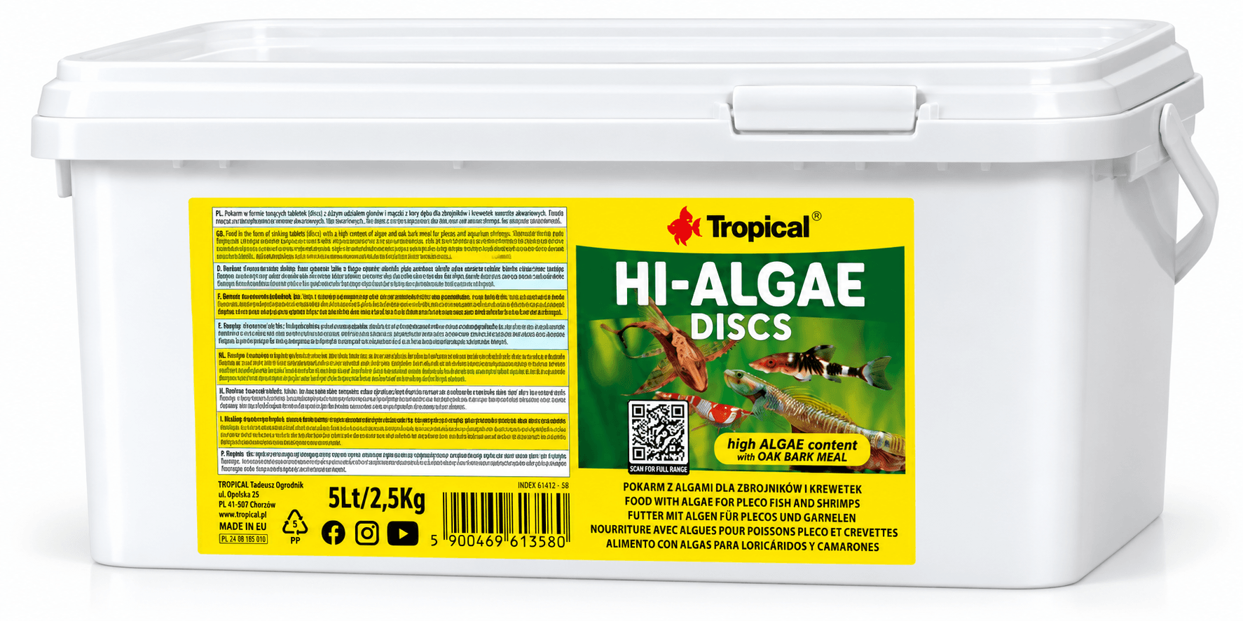 Tropical Hi-Algae Discs XXL 5Lt/2,5Kg