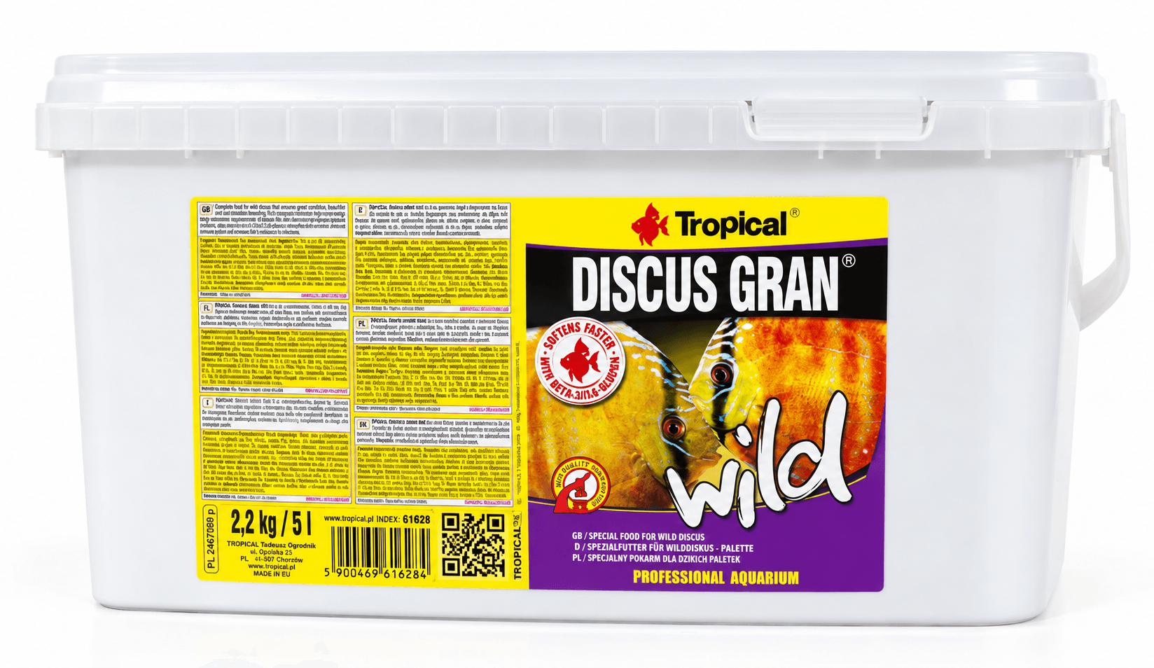 Tropical Discus Gran Wild 5Lt/2,2Kg