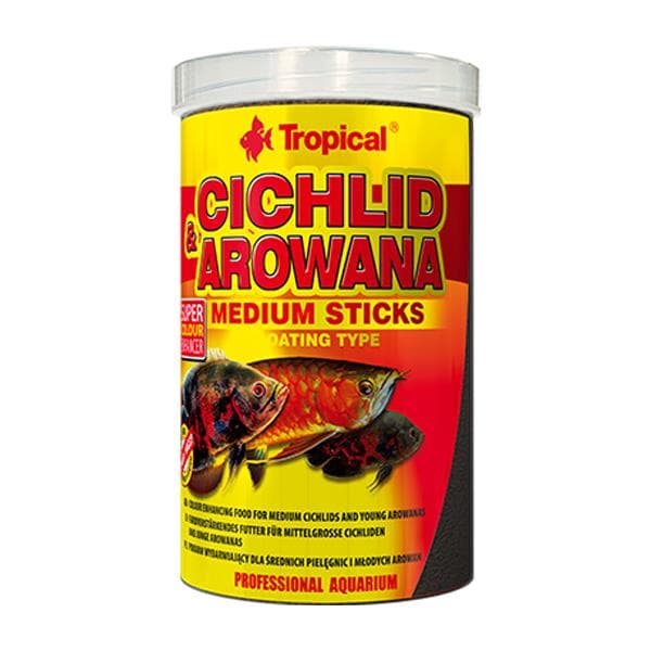 Tropical Cichlid&Arowana Medium Sticks 1000ml/360Gr