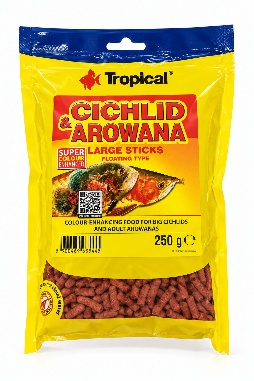 Tropical Cichlid&Arowana Large Sticks 250Gr