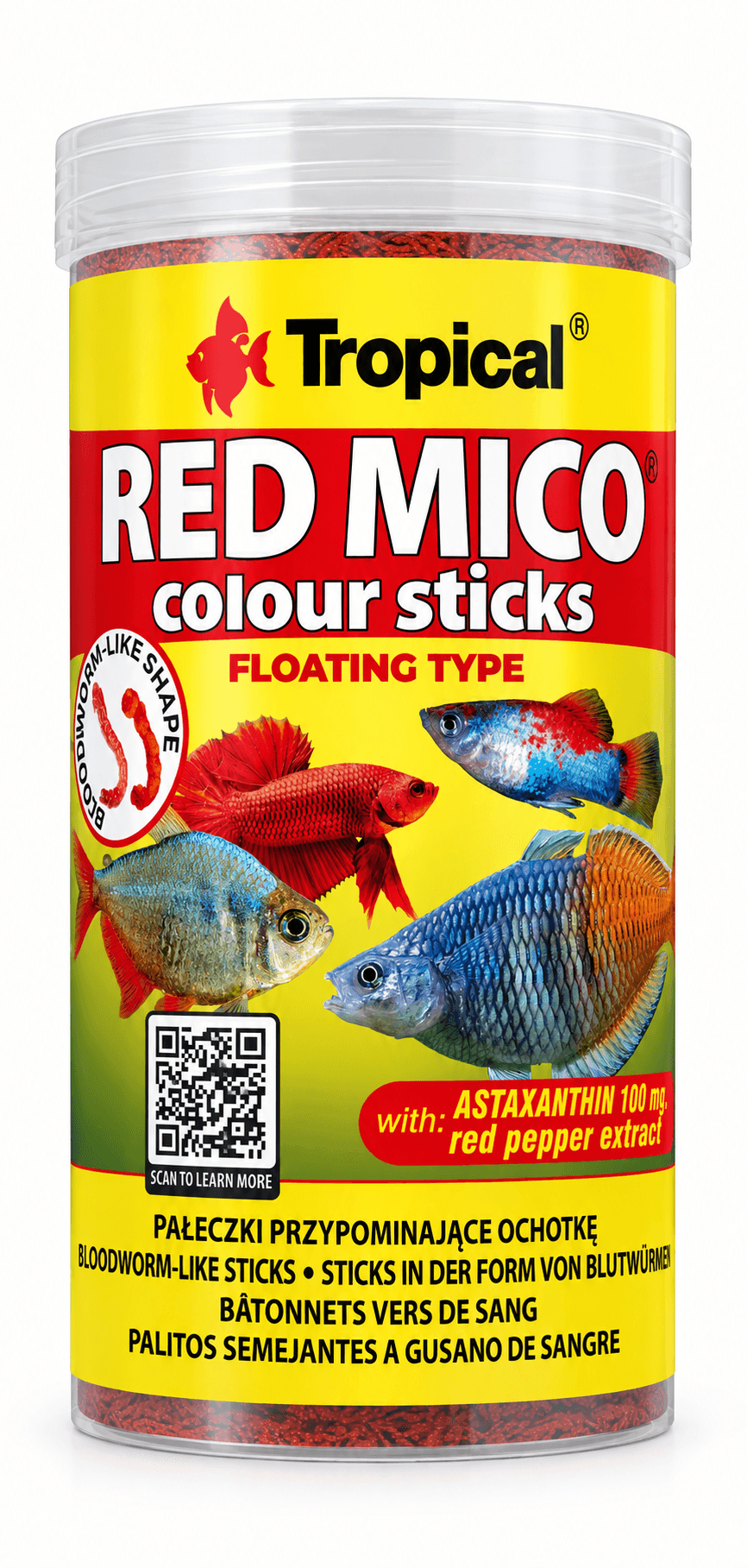 Tropical Red Mico Colour Sticks 250ml/80Gr