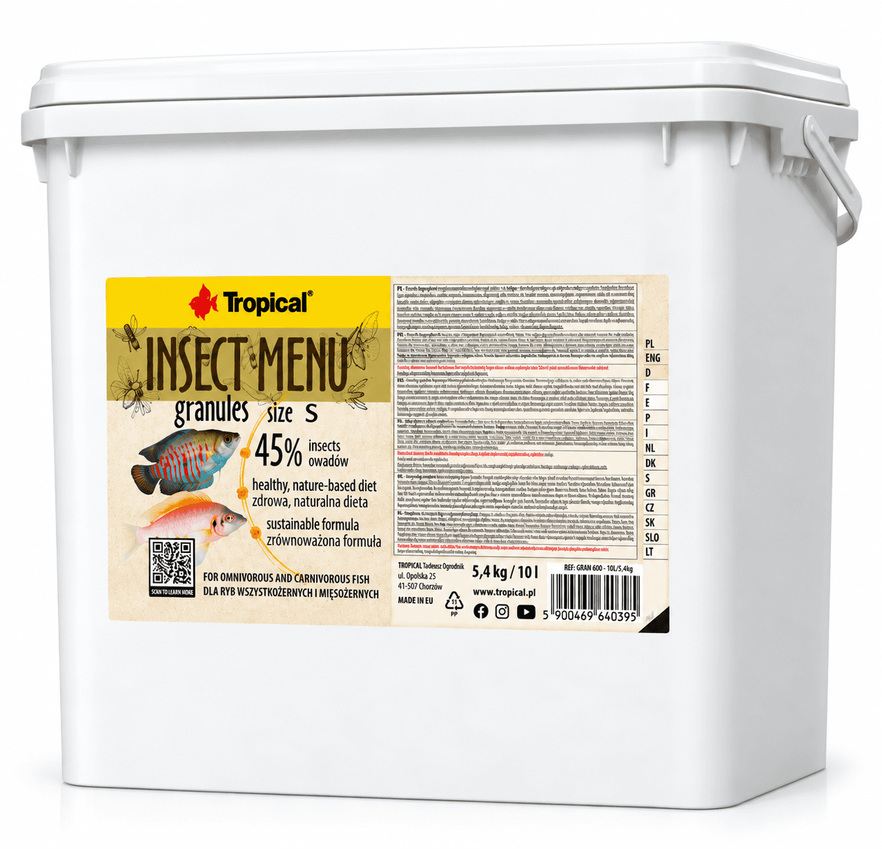 Tropical Insect Menu Gran S 10L/5,4Kg