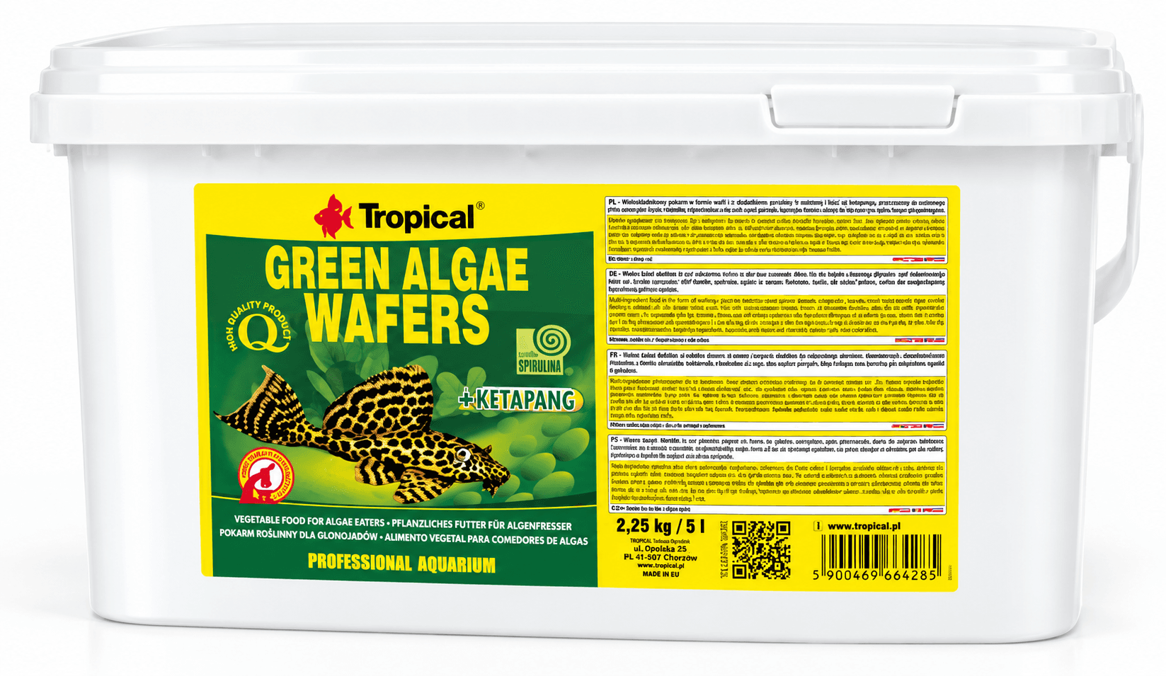 Tropical Green Algae Wafers 5Lt/2,25Kg