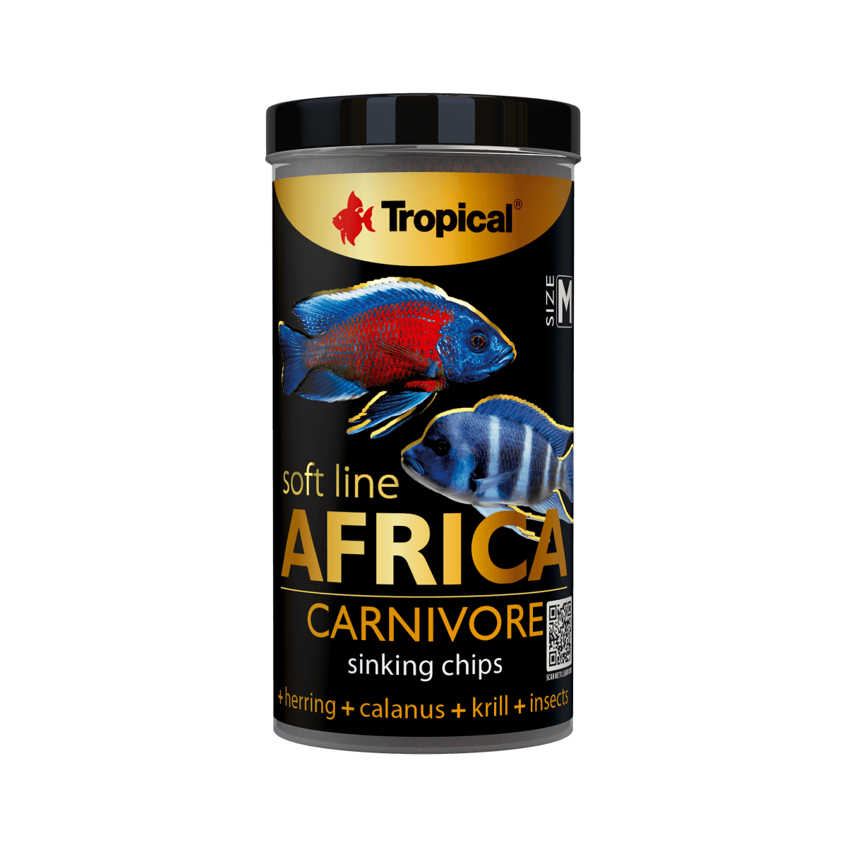 Tropical Soft Line Africa Carnivore Chips M Size 100ml/52Gr