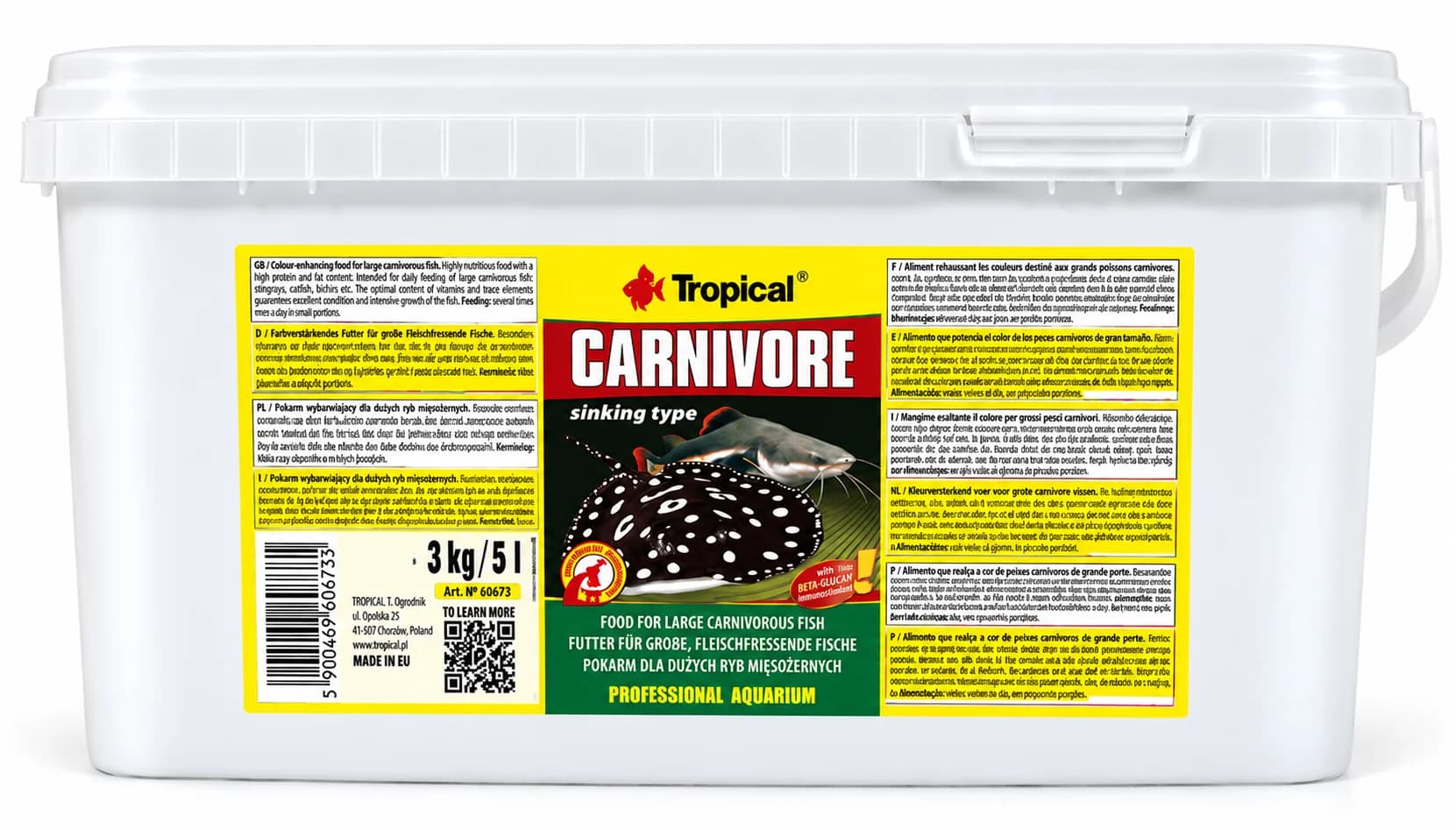 Tropical Carnivore 5Lt/3Kg
