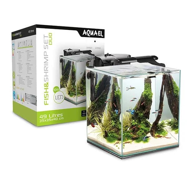 Aquael Fish&Shrimp Akvaryum Seti Smart Duo 35 Siyah
