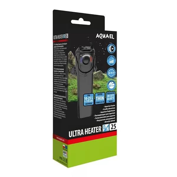 Aquael Ultra Heater D&N 25W Plastik Akvaryum Isıtıcısı