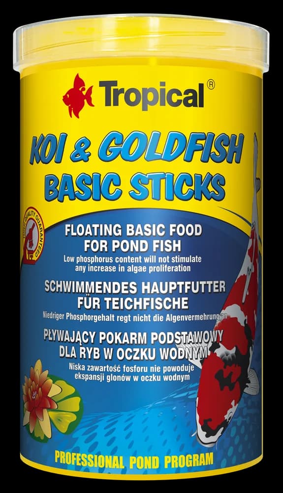 Tropical Koi&Goldfish Basic Sticks Wor. 1000ml/90Gr
