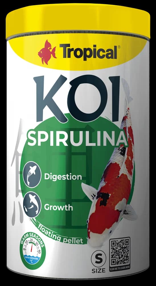 Tropical Koi Spirulina Pellet Size S 1000ml/320Gr