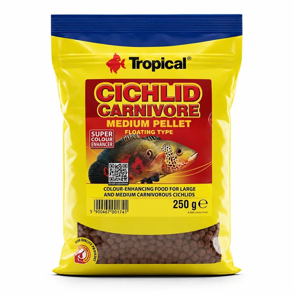 Tropical Cichlid Carnivore Medium Pellet 250Gr