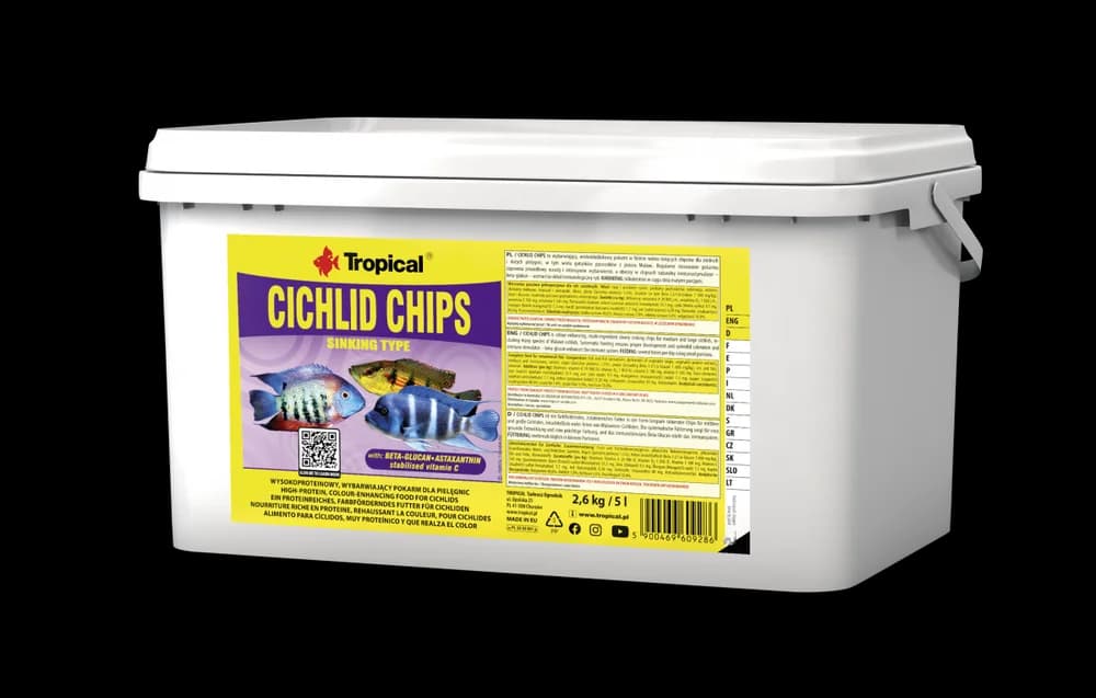 Tropical Cichlid Chips 5Lt/2.6Kg