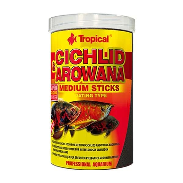 Tropical Cichlid&Arowana Medium Sticks 250ml/90Gr