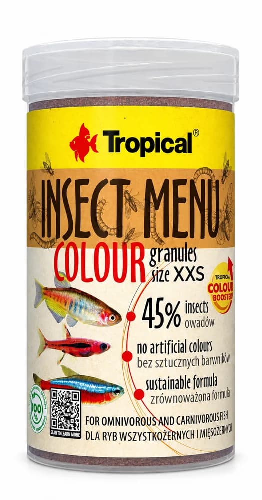 Tropical Insect Menu Colour Granules Size XXS 250ml/160Gr