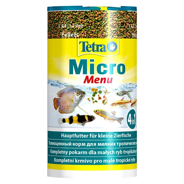 Tetra Micro Menu Karışık Mikro Tropikal Balık Yemi – 100ML