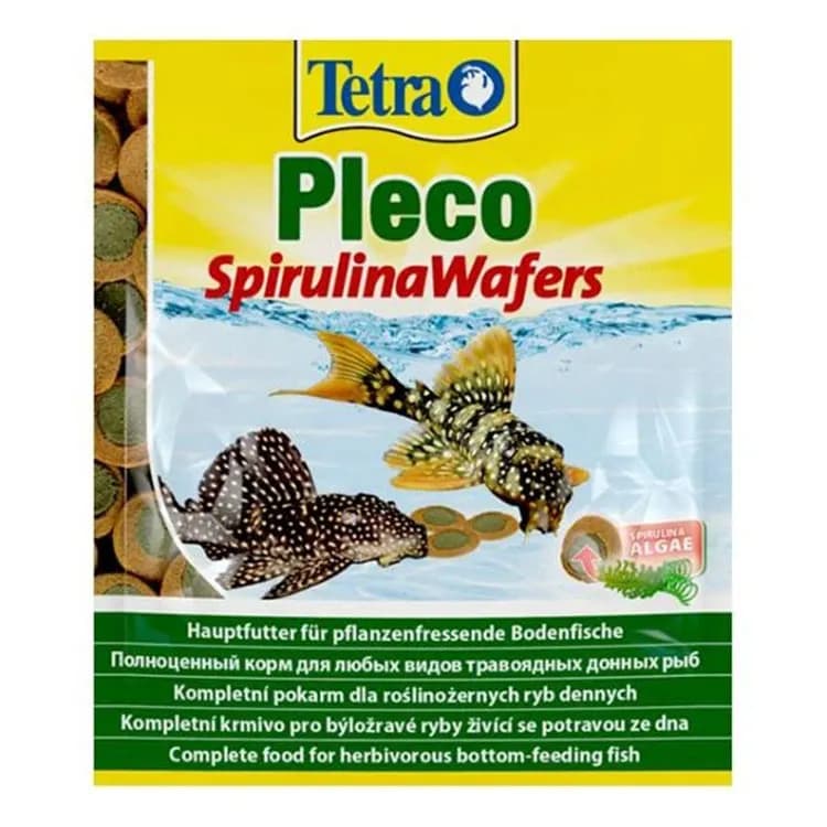 Tetra Pleco Spiriluna Wafers Bitkisel Dip Balık Yemi – 15GR
