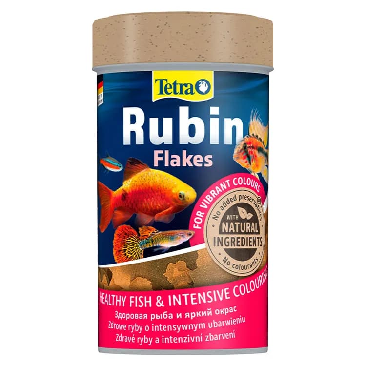 Tetra Rubin Flakes Renklendirici Tropikal Pul Balık Yemi – 100ML