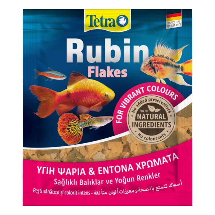 Tetra Rubin Renklendirici Pul Balık Yemi - 12GR
