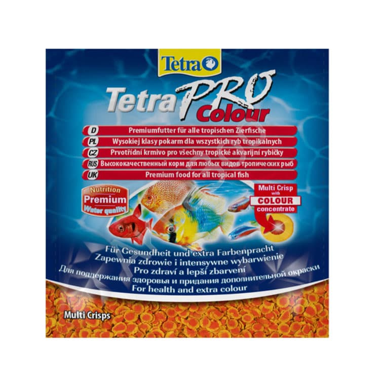 Tetra Pro Colour Renklendirici Tropikal Balık Yemi - 12GR