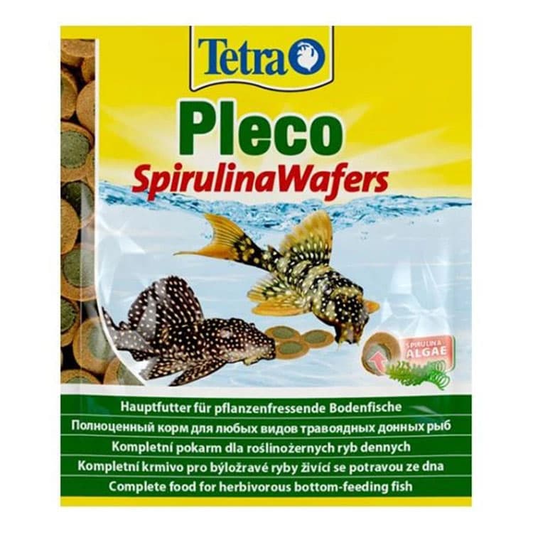 Tetra Pleco Spiriluna Wafers Bitkisel Dip Balık Yemi – 15GR