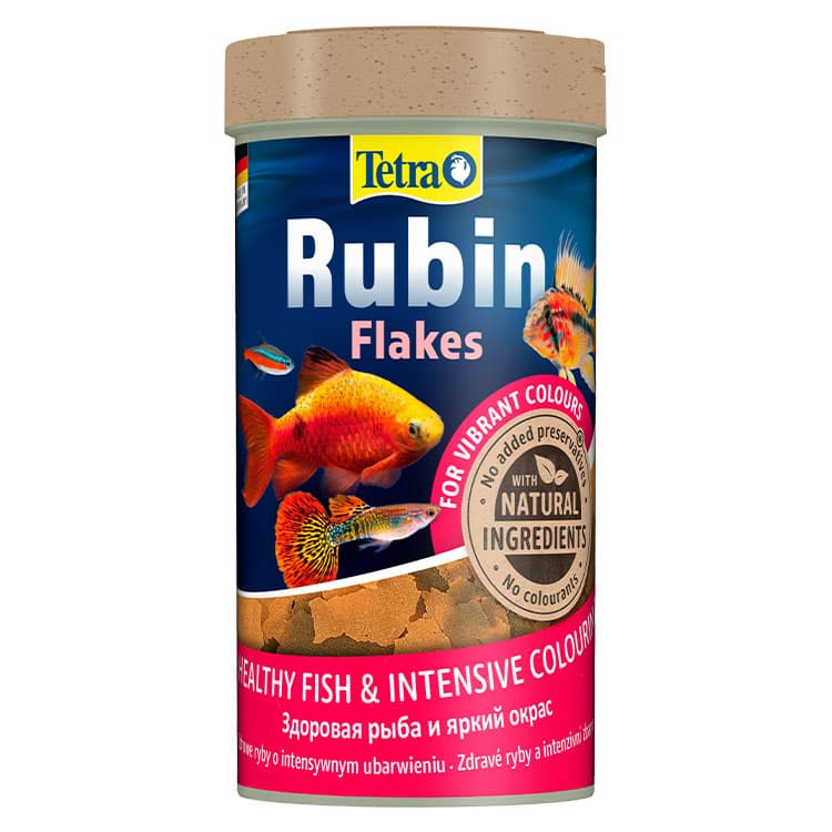 Tetra Rubin Flakes Renklendirici Tropikal Pul Balık Yemi - 250ML