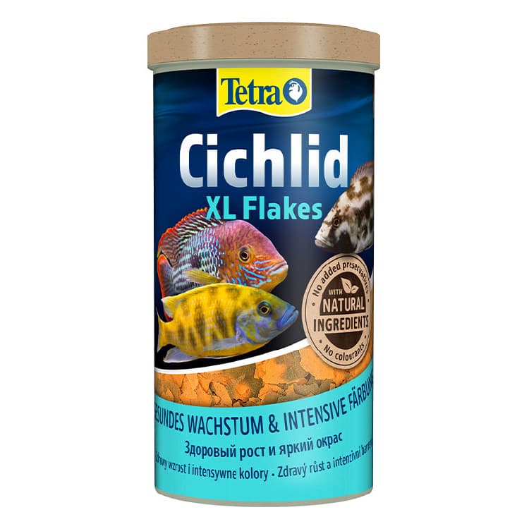 Tetra Cichlid XL Flakes Pul Balık Yemi - 1L