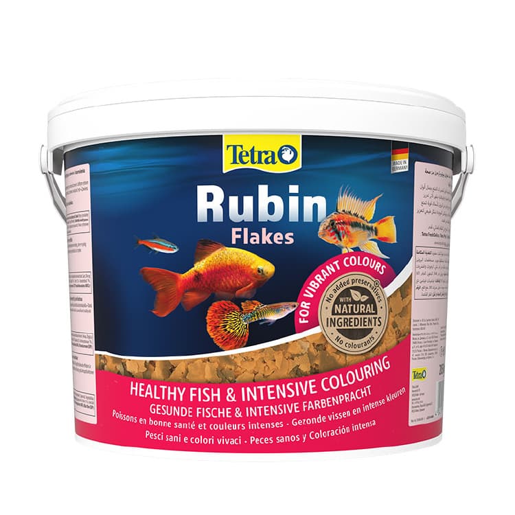 Tetra Rubin Flakes Renklendirici Tropikal Pul Balık Yemi - 10LT