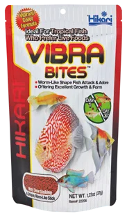 Hikari Tropical Vibra Bites Kurtçuk Formüllü Renk Yemi 280 g