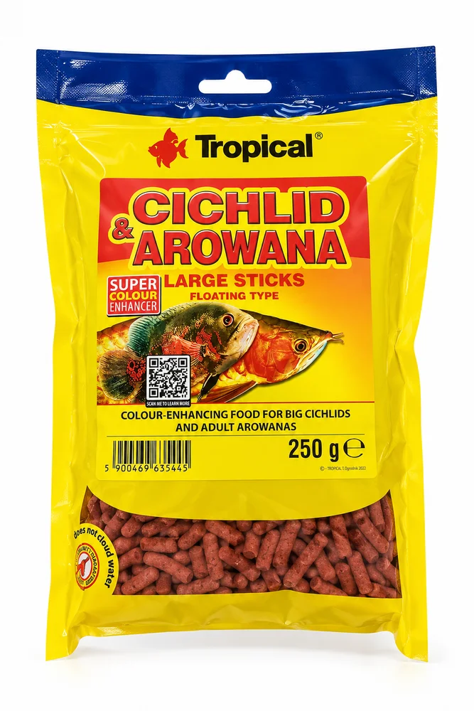 Tropical Cichlid&Arowana Large Sticks 250Gr