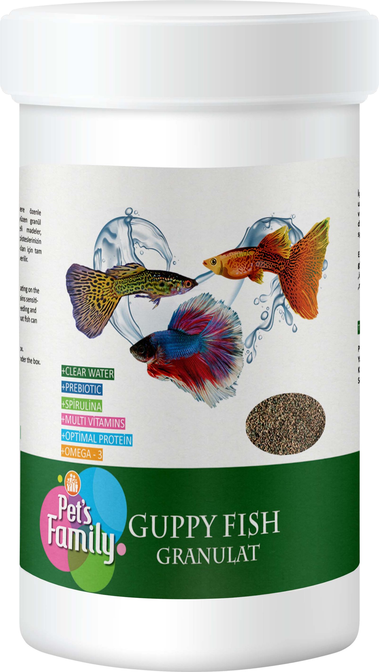 Pets Family Guppy Fısh Granulat 250ml/110g