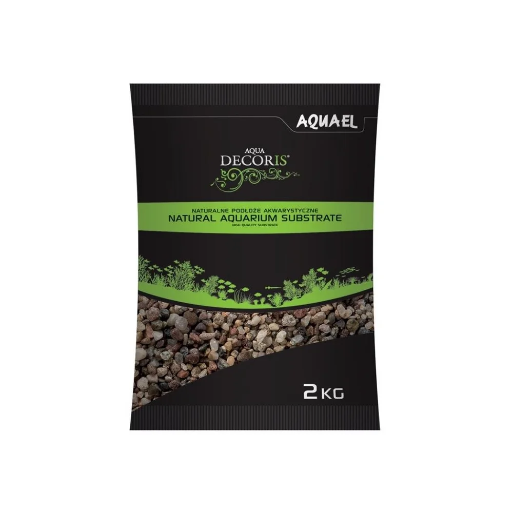 Aquael Doğal Çok Renkli Çakıl 3-5MM 2KG